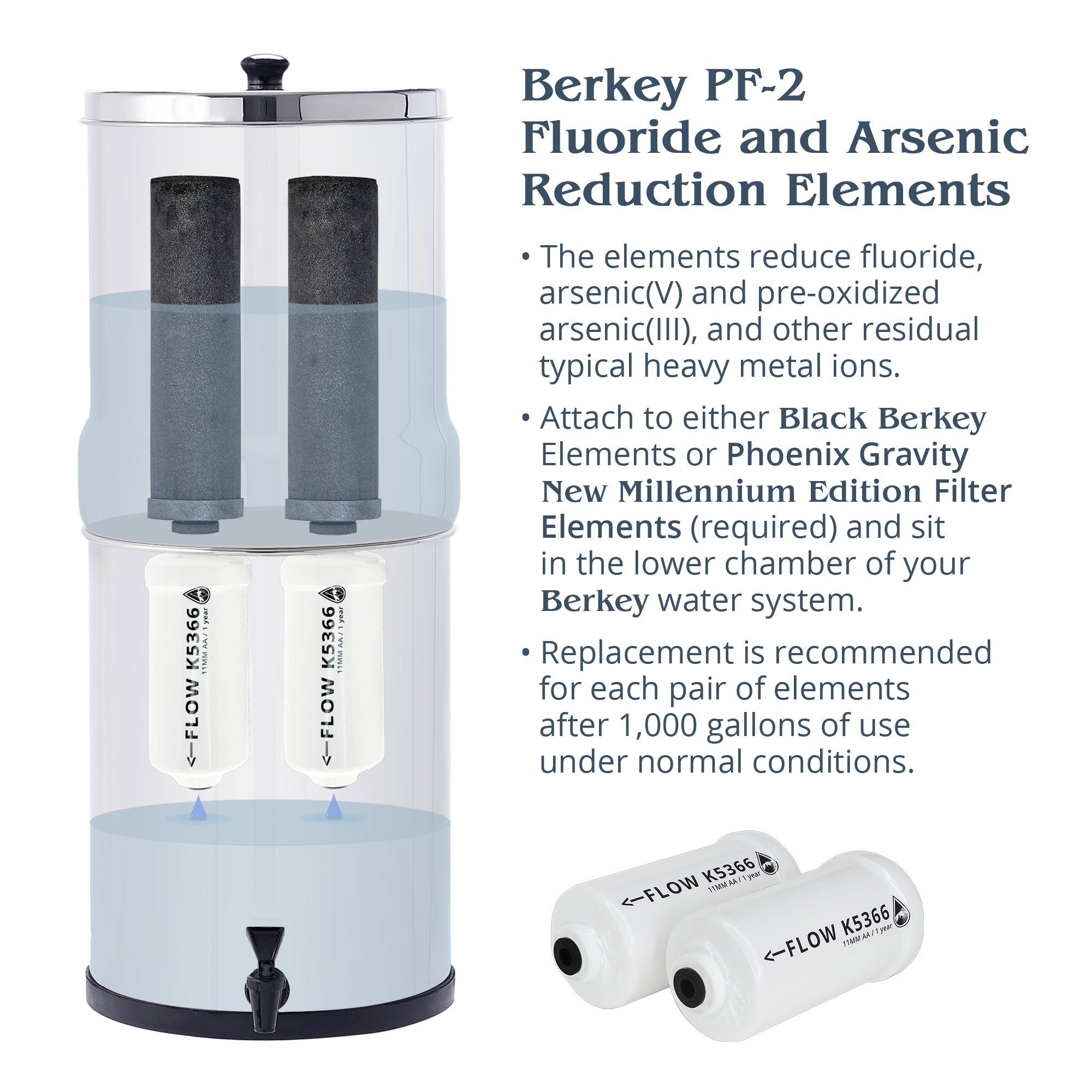 Berkey Fluoride Replacement Filters (Set of 2) – BerkeyHome